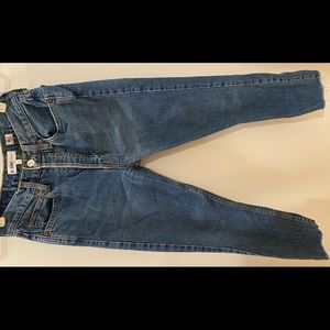 Re/done high rise ankle crop Jean